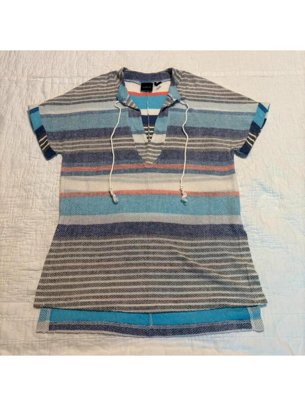 Out From Under Urban Outfitters Striped Waffle Knit Beach Cover Up Small